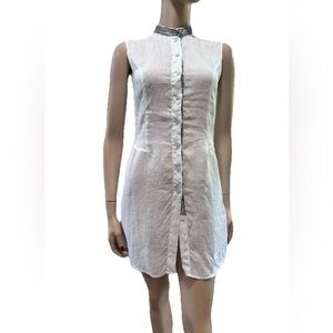 Max Volmáry White Sleeveless Dress